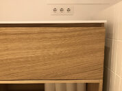 Mobiliario integral blanco y roble