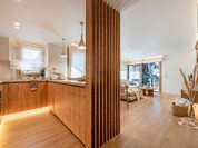 Cocina compacta de madera para apartamento