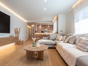 Cocina compacta de madera para apartamento